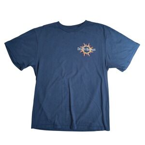 Dennis Rodman The Worm Graphic T-Shirt Men Size L‎ Blue Cotton Short Sleeve